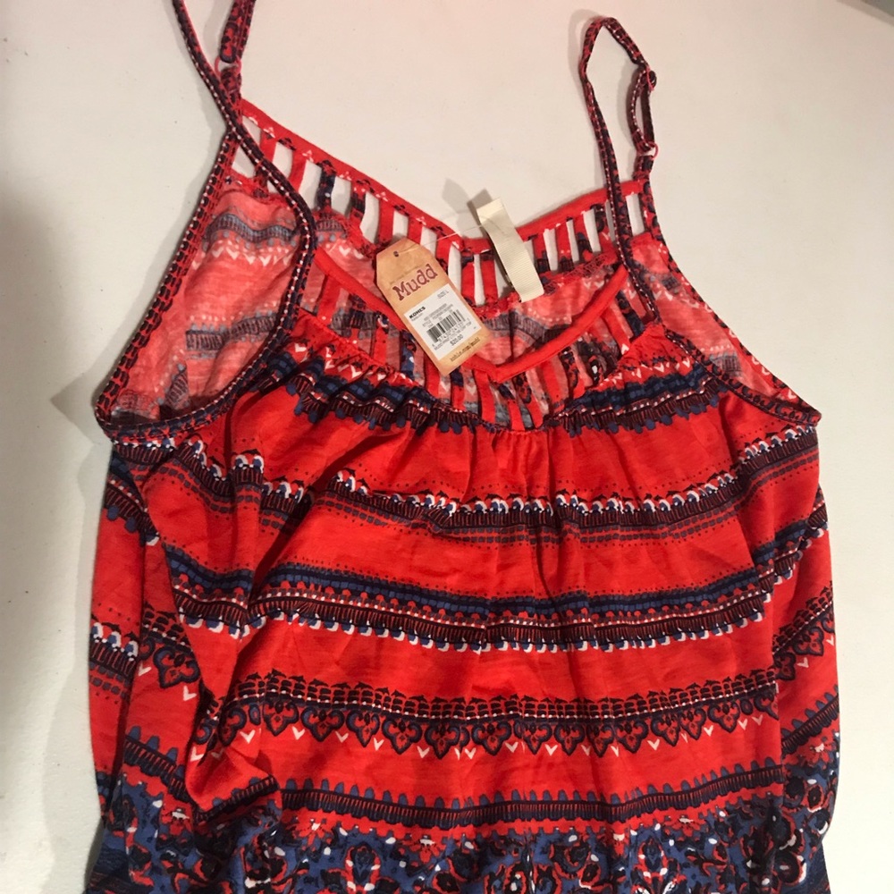 Red and Blue Tank New w Tags, L